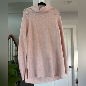 LOFT Soft Pink Cowl Neck Sweater - Size XL